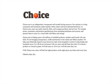 Tablet Screenshot of choice.com